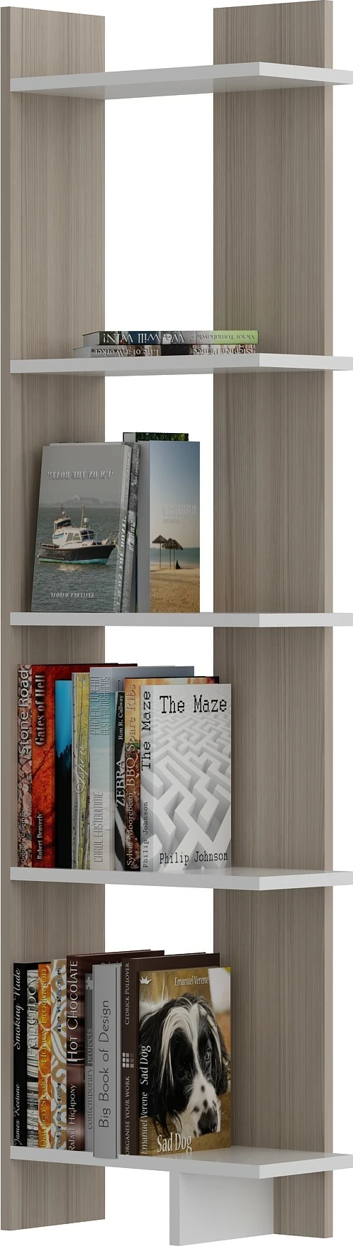 Raft librash Cordoba, i bardhë, Hanah Home, Als