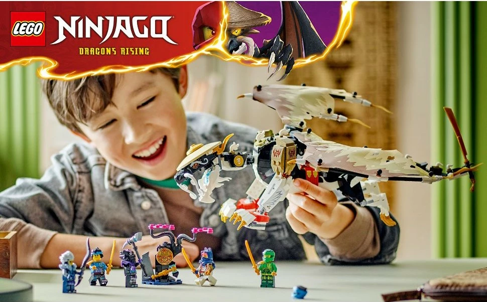 Set ndërtimi LEGO NINJAGO Egalt the Master Dragon 71809, 532 pjesë, multingjyrësh