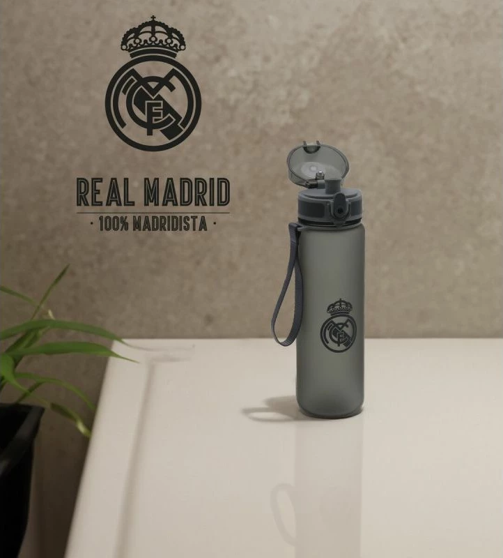 Shishe sportive Real Madrid Hikvision B92-06RM, e zezë, 650ml [Ngjyra: E zezë]