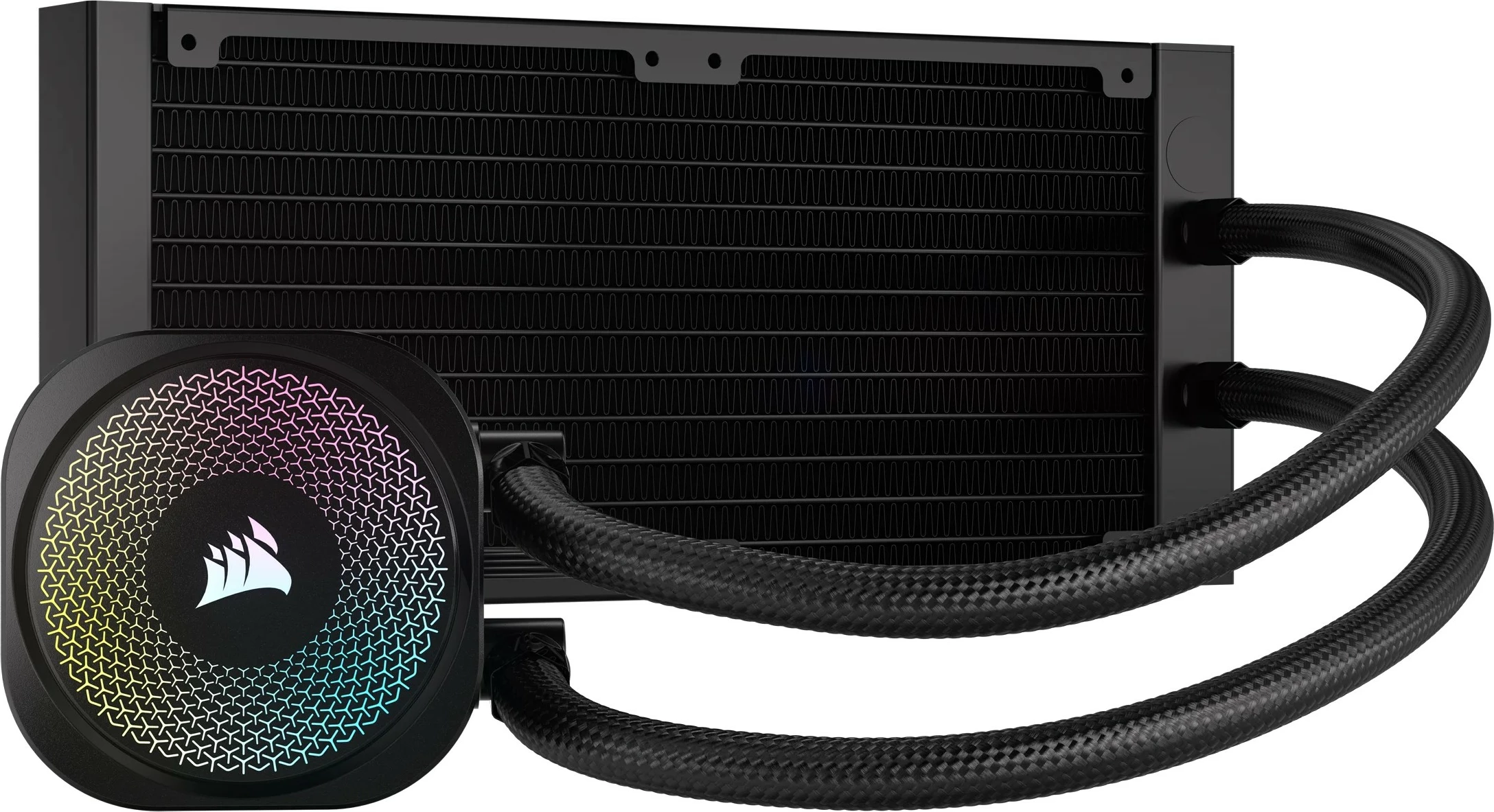 Ftohës procesori Corsair Nautilus 240 RS ARGB, all-in-one liquid, 2x ventilatorë, 2100 RPM, i zi
