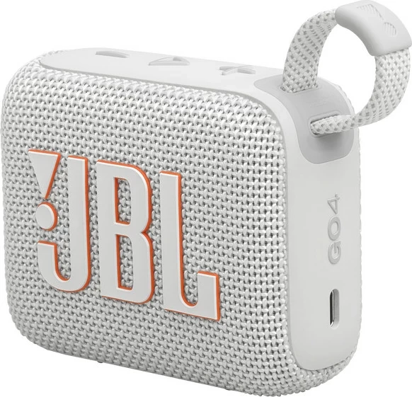 Altoparlant portativ Bluetooth JBL GO 4, IP67, 5 orë, bardhë