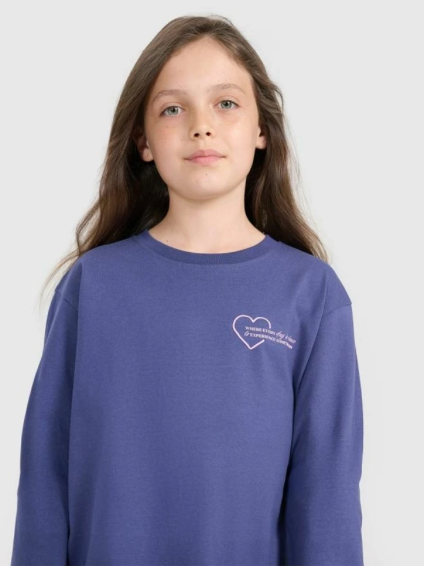 Maicë me mëngë të gjata oversized për vajza 4F [Madhësia: 140]