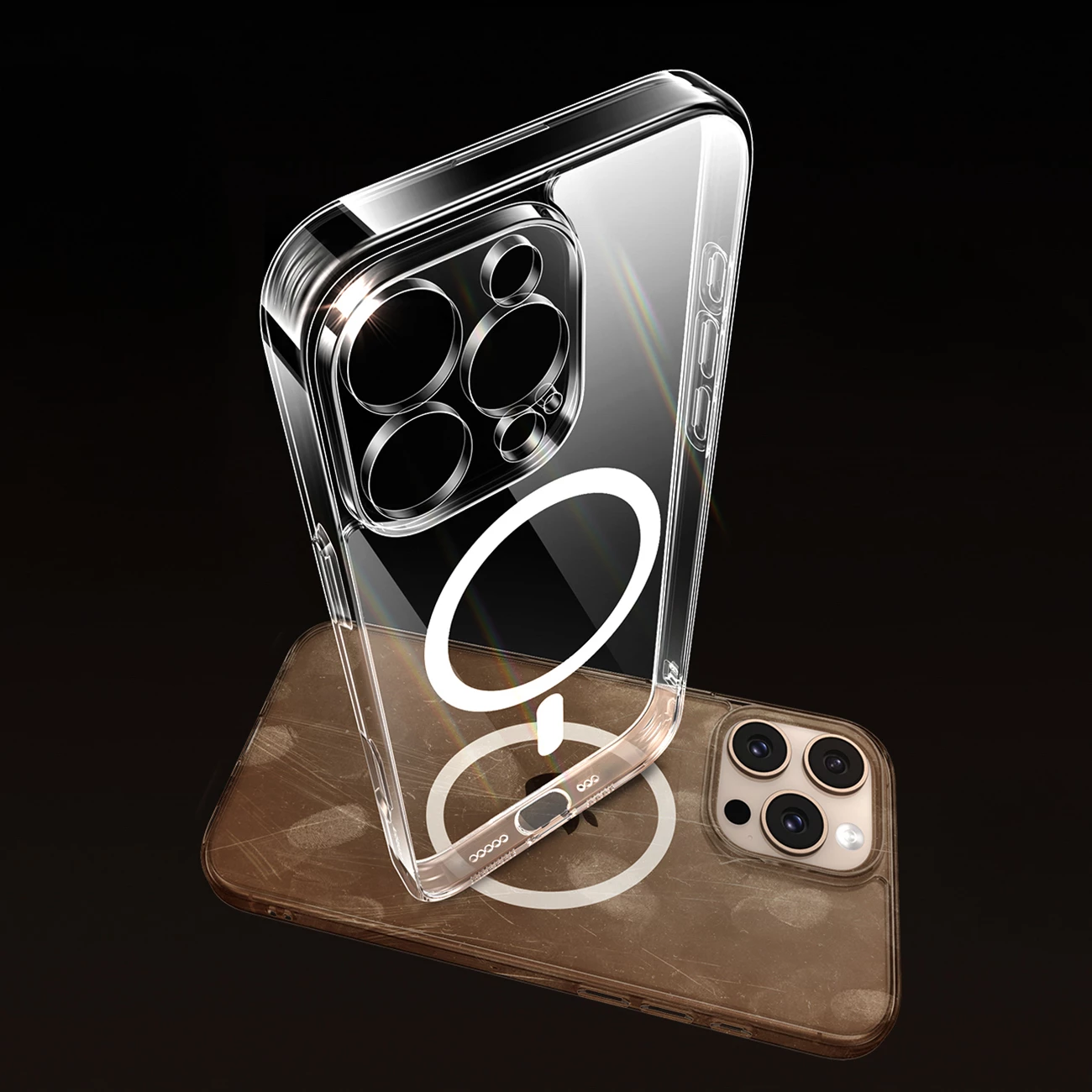 Mbështjellës Ugreen Classy Clear Magnetic për iPhone 16 Pro, MagSafe, Transparent
