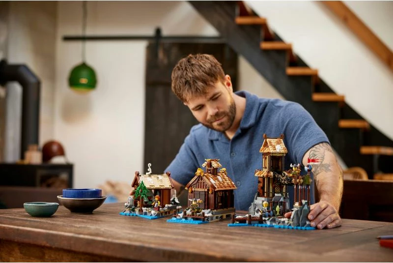 Set LEGO Ideas Viking Village 21343, 2103 copë, shumëngjyrësh