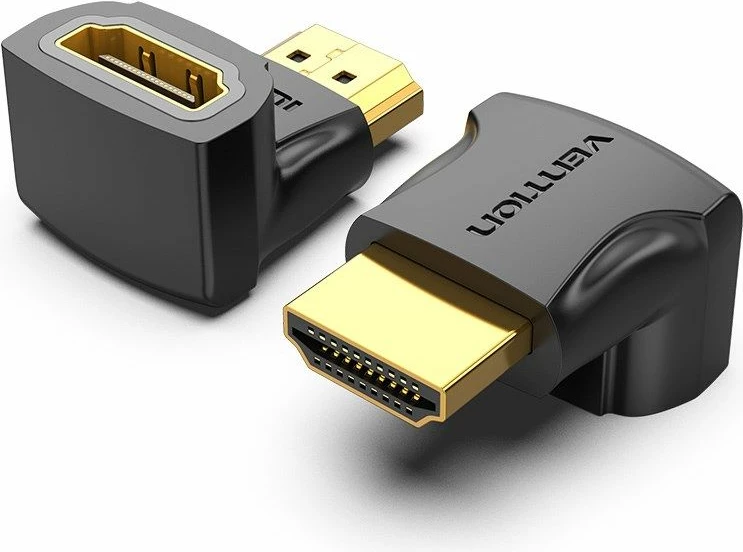 Adapter HDMI 90 shkallë Vention, i zi