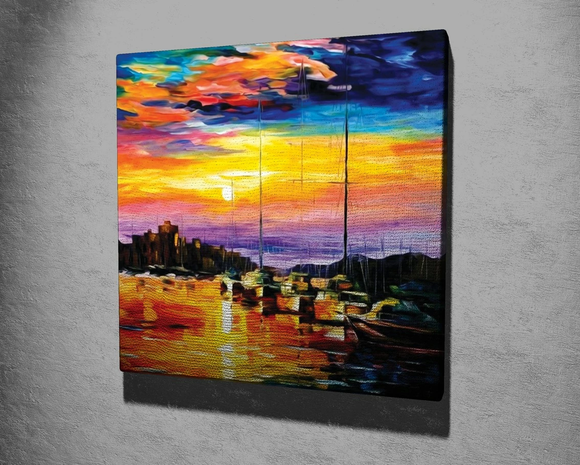Pikturë dekorative në kanavacë, shumëngjyrëshe, KC266, 45x45cm
