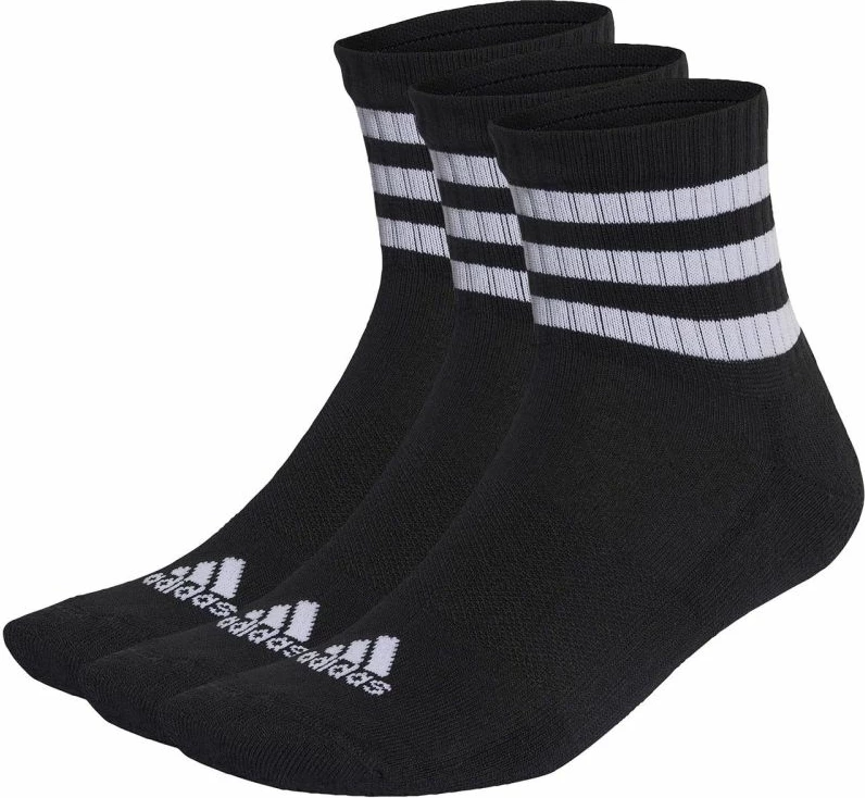 Çorape sportive adidas për meshkuj dhe femra, të zeza [Madhësia: 34 - 36]