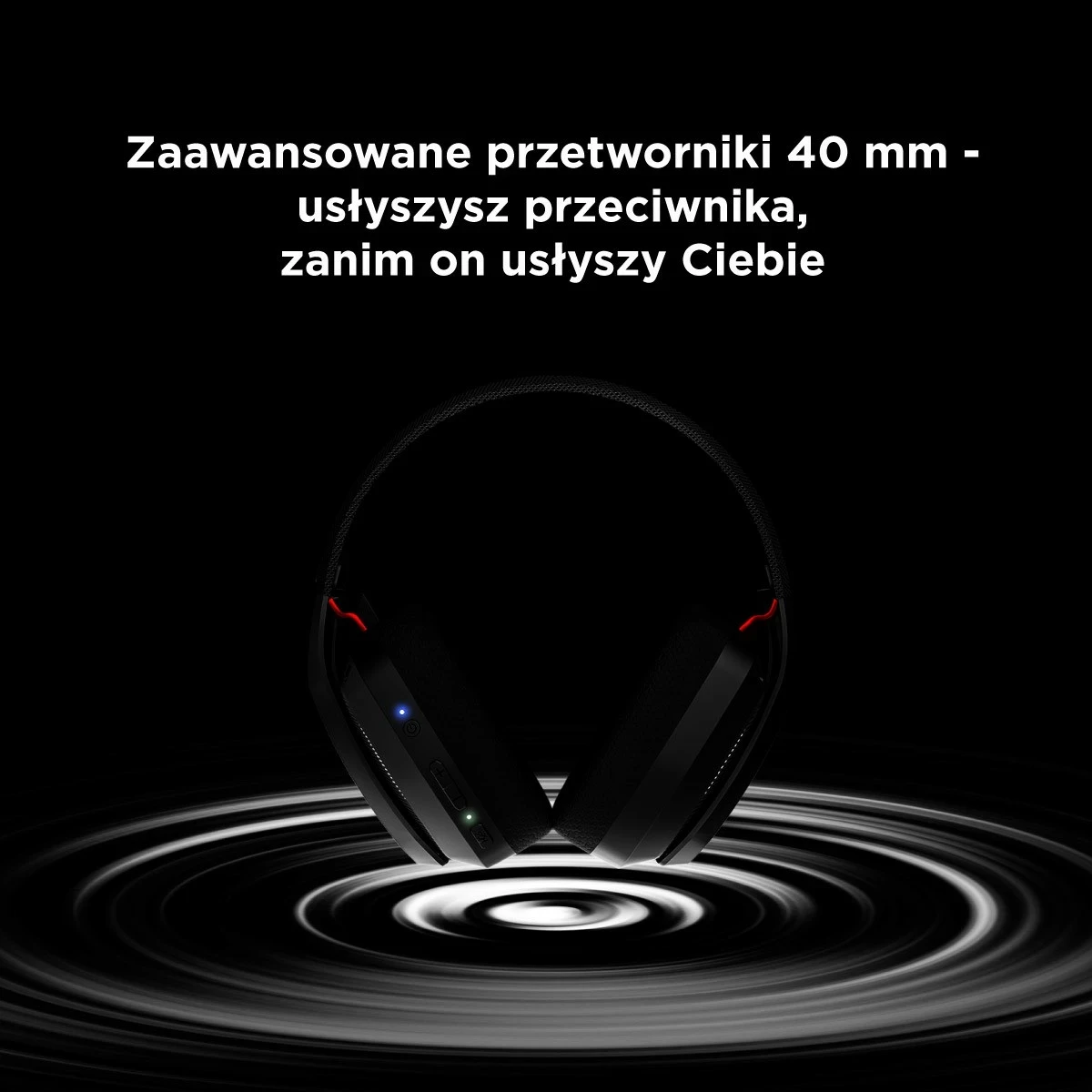 Kufje gaming Rampage BLITZ, wireless, Bluetooth 5.3, me mikrofon, të zeza