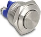 Taster DeLOCK 16 mm, 2P, IP65, 250 V / 3 A, klemë me vidë, inox
