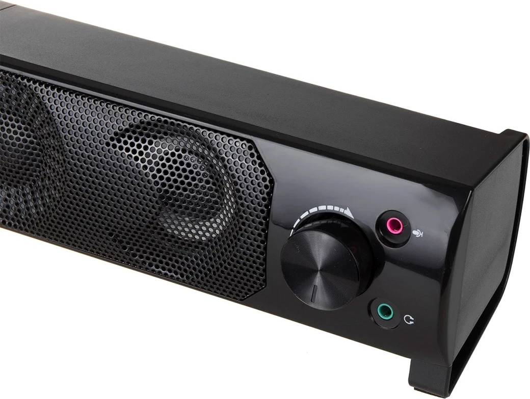 Kasë altoparlantë AUDIOCORE AC955 me RGB LED, 2x3W, USB, AUX 3.5mm, e zezë
