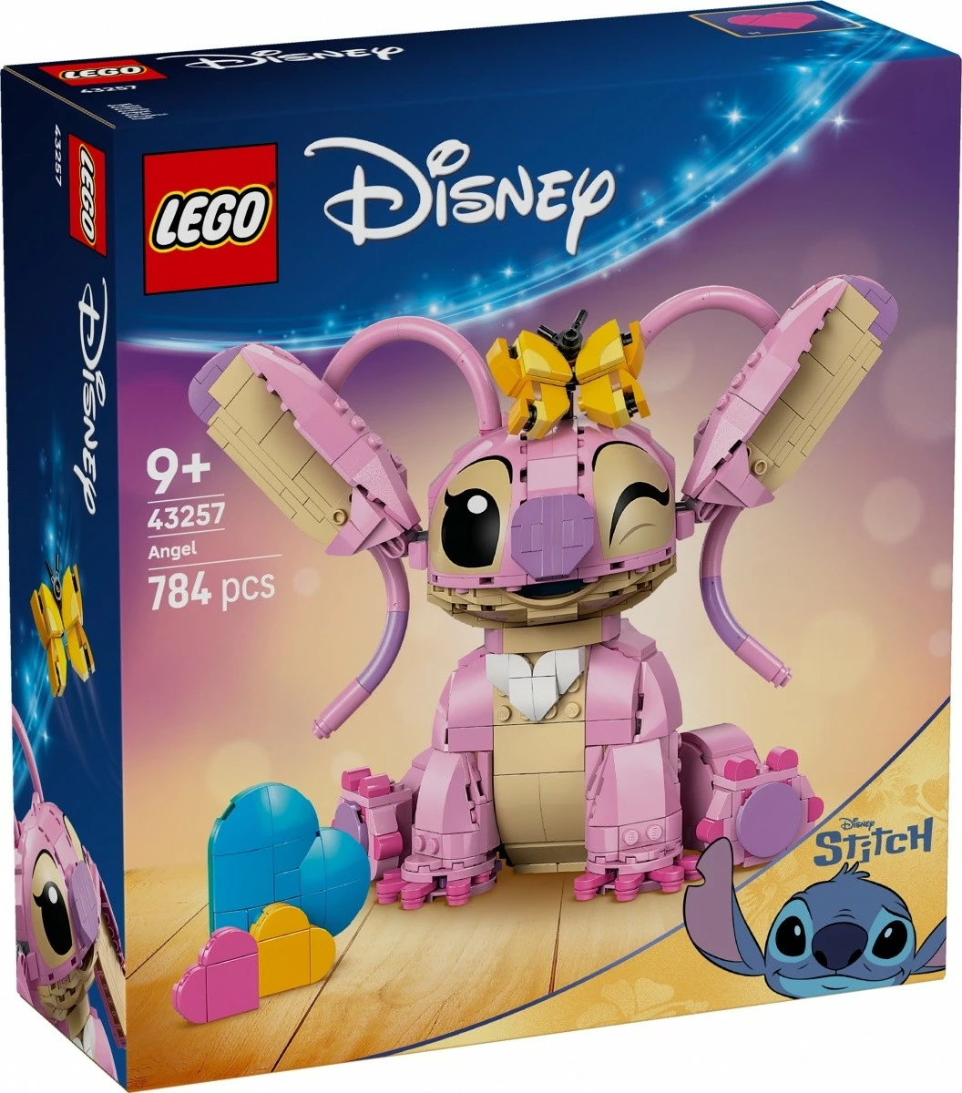 Set LEGO Disney Angel 43257, 784 pjesë, 25 cm, rozë