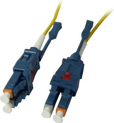 Kabllo patch fibra optike Synergy21 LWL LC-LC, OS2 9/125, 7.5 m, uniboot push/pull, e verdhë