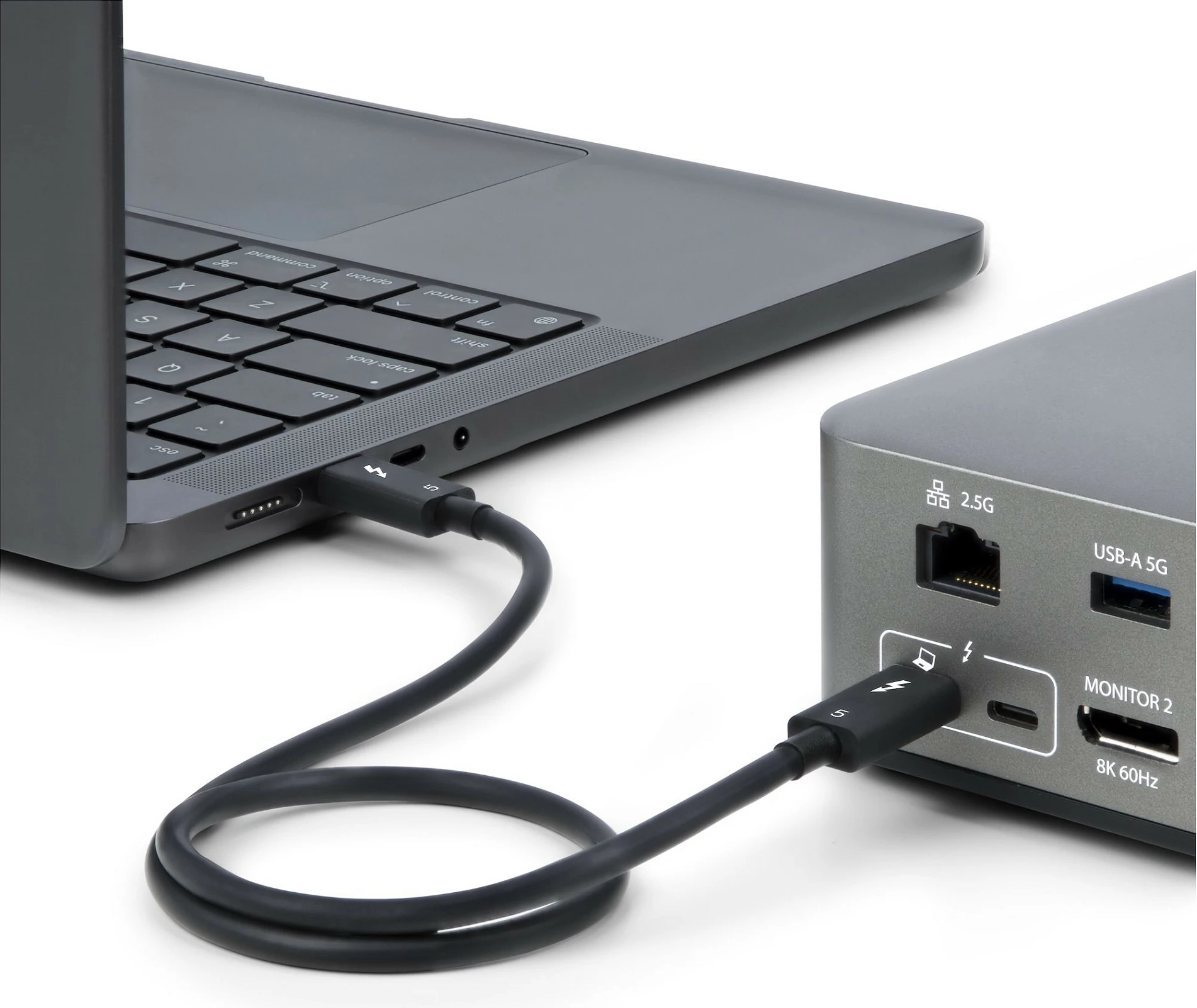 Kabllo Thunderbolt 5 StarTech, 1m, 80Gbps, USB-C, PD 240W, i zi