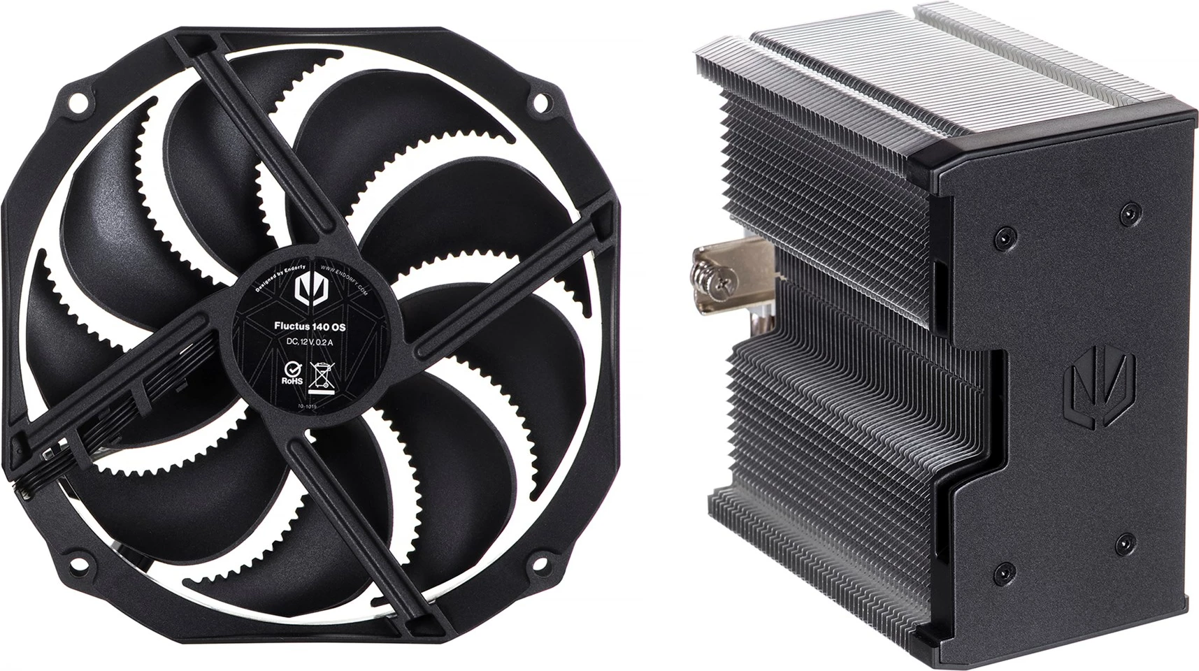 Ftohës për procesor ENDORFY Fortis 5, 14 cm, i zi / hiri