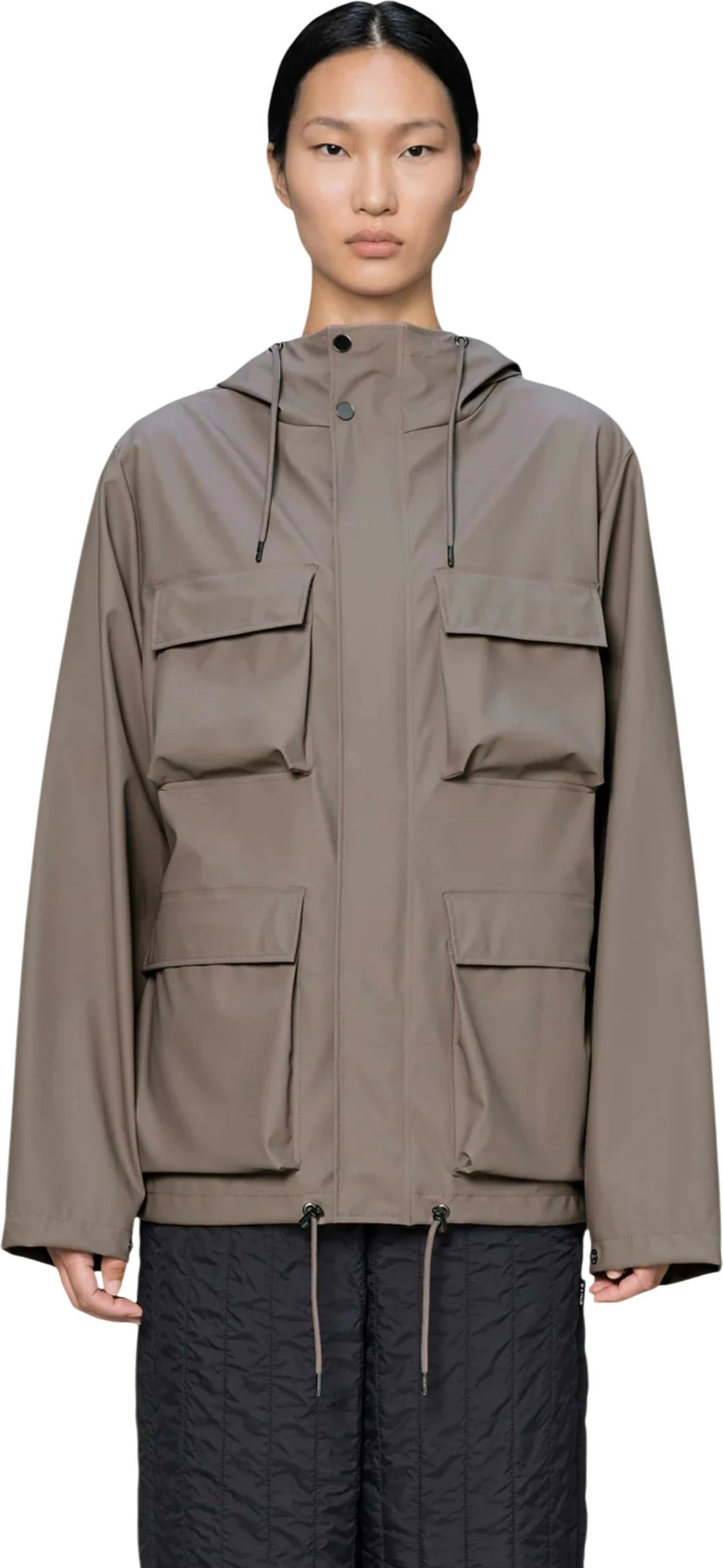 Jakne shiu Rains Pocket Jacket W3 për meshkuj, taupe