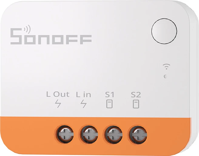 Switch smart Sonoff ZBMINIL2 ZigBee 3.0 mini 6A 100-240V bardhë/portokalli
