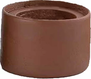 Mbajtës qiri FORMAS, alumin, ngjyrë terrakote e ashpër, 9x9x6cm