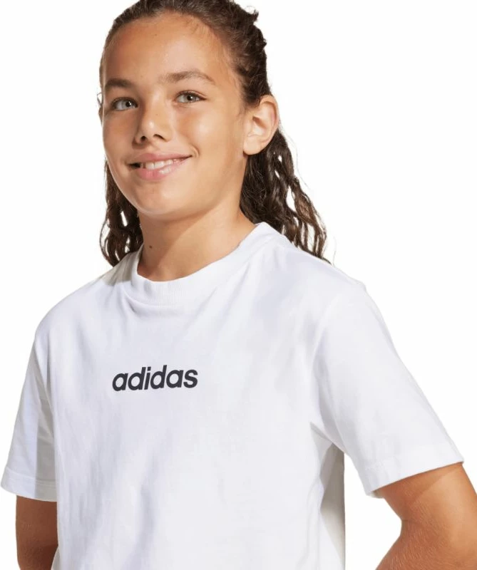 Maicë fëmijësh adidas Essentials JC9747, e bardhë