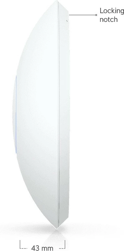 Access Point UBIQUITI U7-LR, WiFi 7, 7300 Mbit/s, i bardhë, PoE