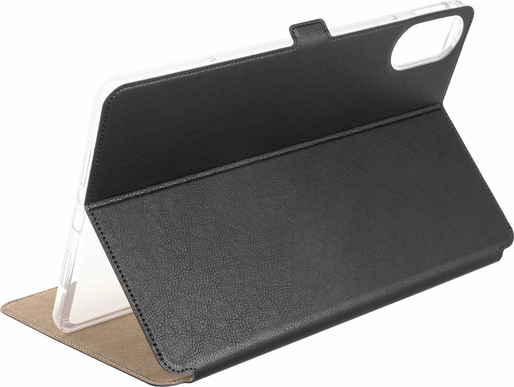 Mbështjellës për tablet Fixed TopicTab për Xiaomi Redmi Pad 2 Pro/Pad Pro/POCO Pad, flip case, i hollë 2 mm, mbyllje magnetike, stand, i zi