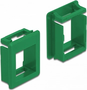 Mbajtës Keystone DeLOCK, montim snap-in, 4 copë, plastikë, i gjelbër