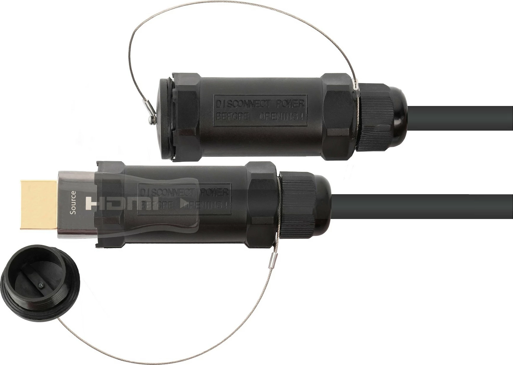 Kabel HDMI PYTHON Series AOC Hybrid 2.0b, 20m, 18Gbps, HDR10, i zi