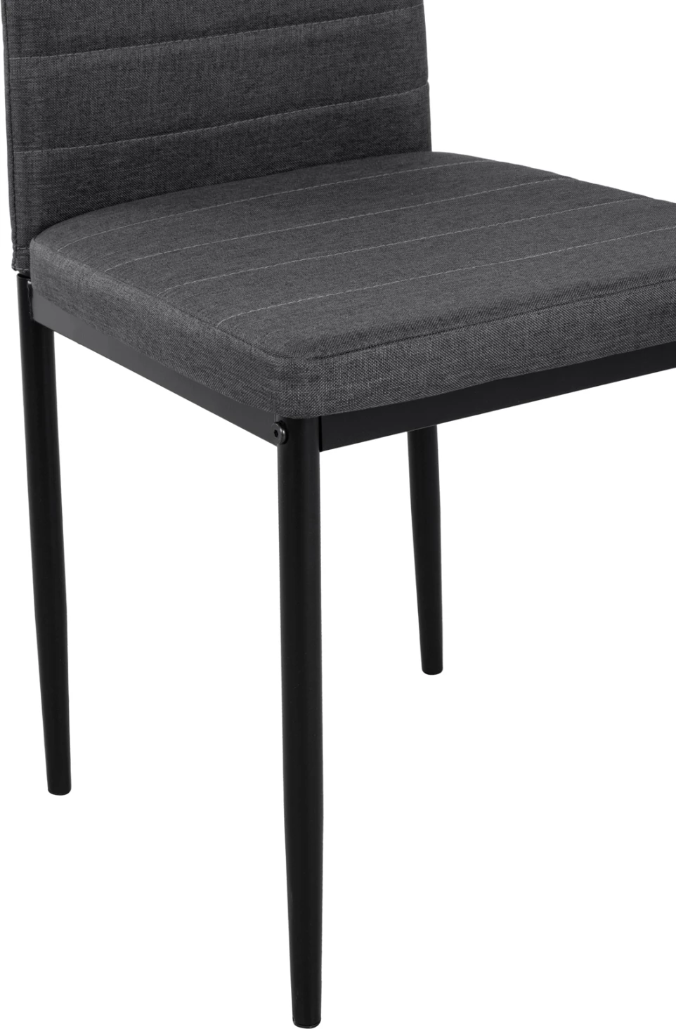 Karrige metalike Lady FH0037.20, pëlhurë gri me kornizë metalike K/D 40x48x95, set prej 4 copë