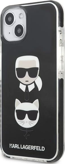 Mbështjellës Karl Lagerfeld KLHCP13STPE2TK për iPhone 13 mini, hardcase, i zi