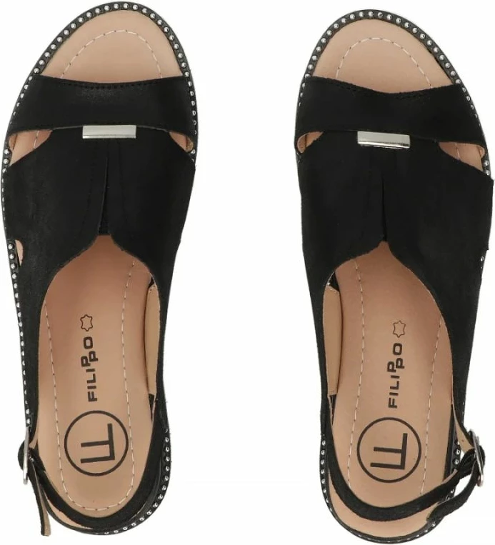 Sandale për femra Filippo DS4470, të zeza [Madhësia: 36]