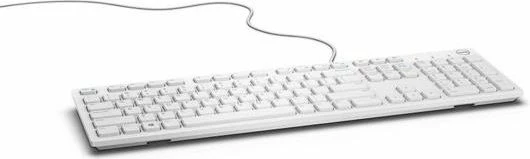 Tastierë Dell KB216 Quietkey 580-ADEG, USB me kabllo, layout US, me numpad, e bardhë