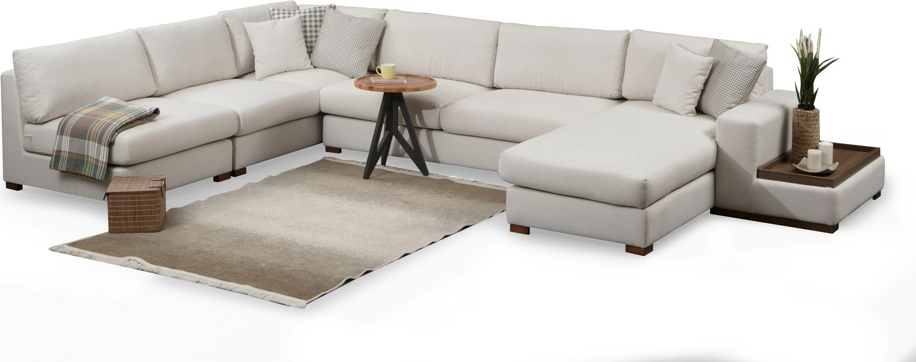 Këndore Atelier del Sofa, Loop 9, ngjyrë bezhë