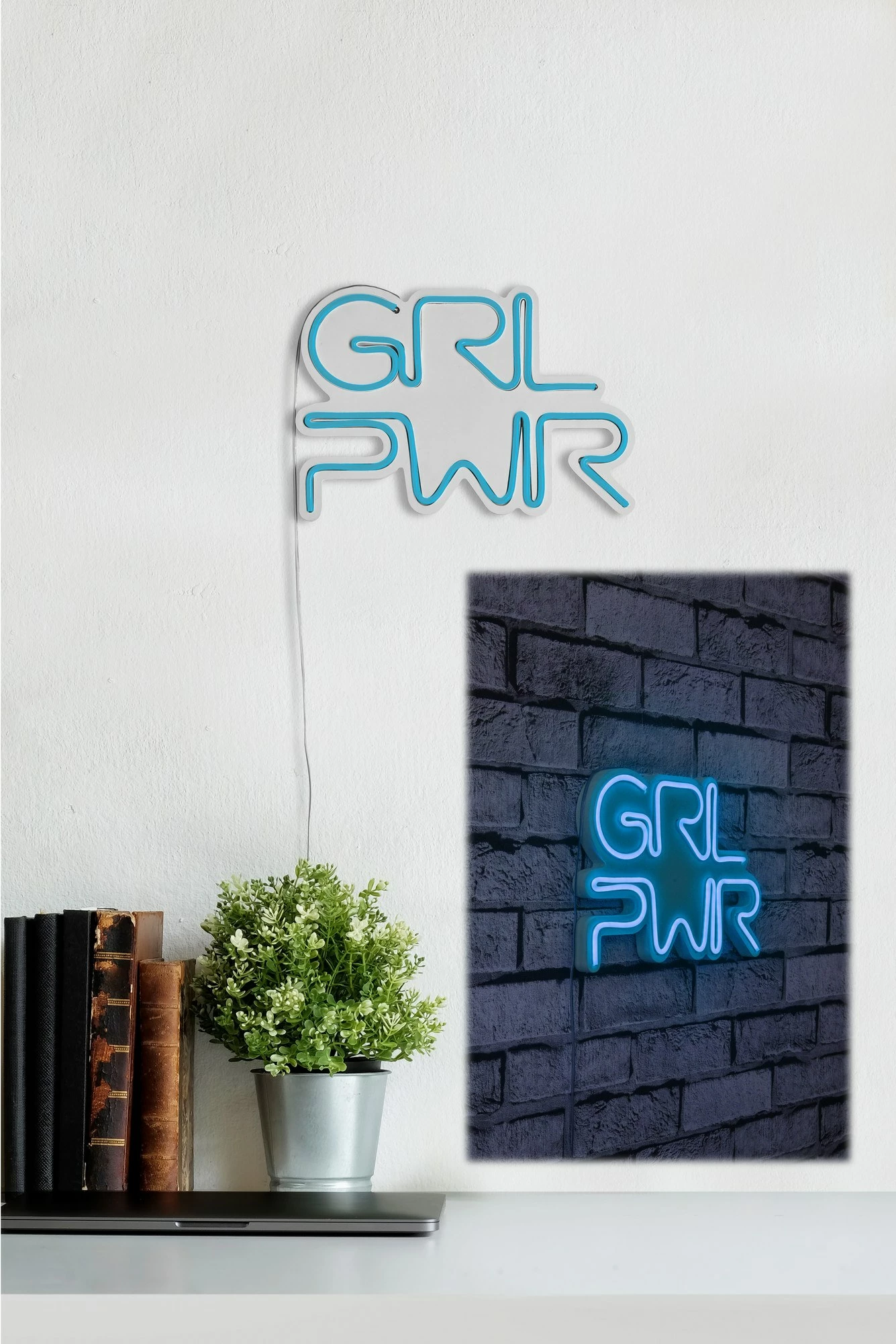 Dritë dekorative LED, plastikë, GRL PWR, ngjyrë kaltër