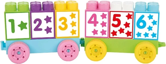 Set lodër për fëmijë Pilsan master blocks number train