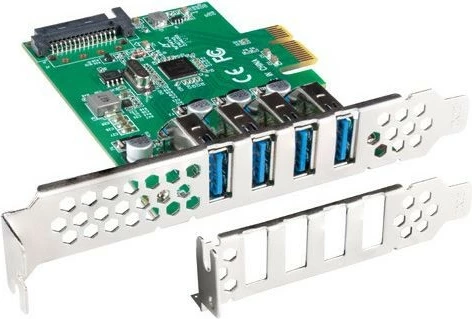 Kartë zgjerimi Lanberg PCE-US3-004, 4x USB 3.0, PCI Express, me portë SATA