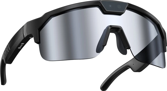 Syze sportive AI Zeblaze Q01, kamerë 8MP, 4GB Flash, Wi‑Fi/BLE 5.3, IPX4, zezë/argjend (set)