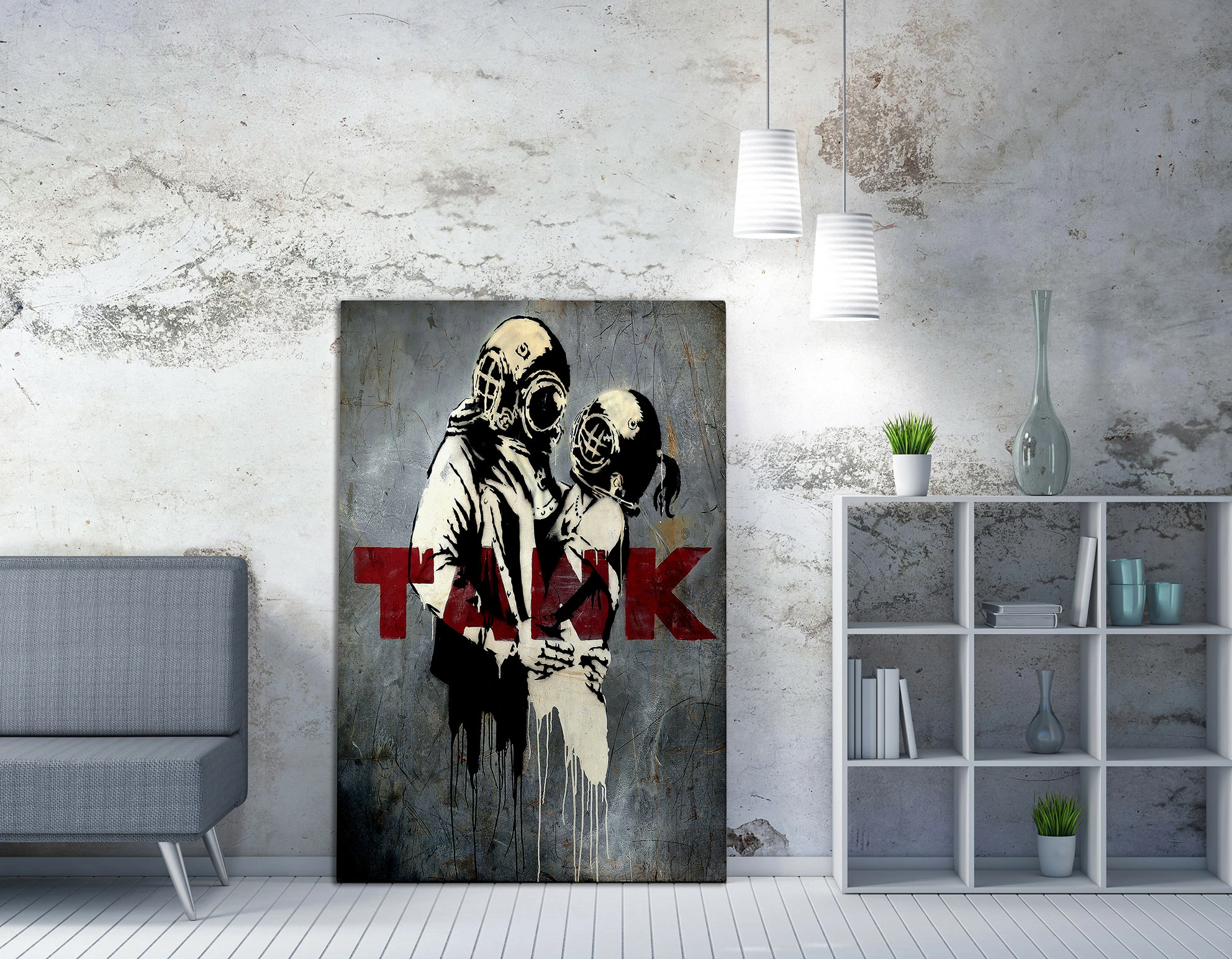 Pikturë dekorative në kanavacë Wallity, WY11, shumëngjyrëshe, 70x100cm
