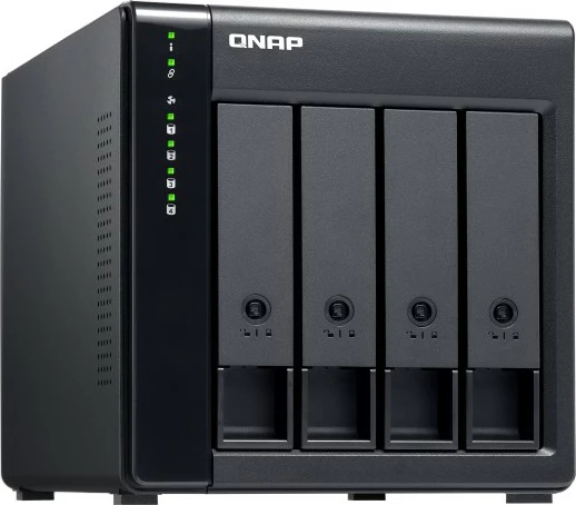 Kasë zgjerimi QNAP TL-D400S, 4 vende, SATA, desktop, e zezë