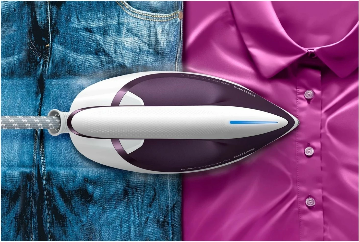 Hekur me gjenerues avulli Philips PerfectCare Compact Plus GC7933/30, ngjyrë vjollcë