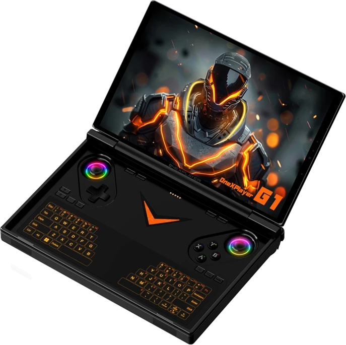 Konzolë portabile Onexplayer G1, AMD Ryzen AI 9 HX 370, 32GB RAM, 1TB SSD, 8.8" 144Hz, e zezë, me tastierë