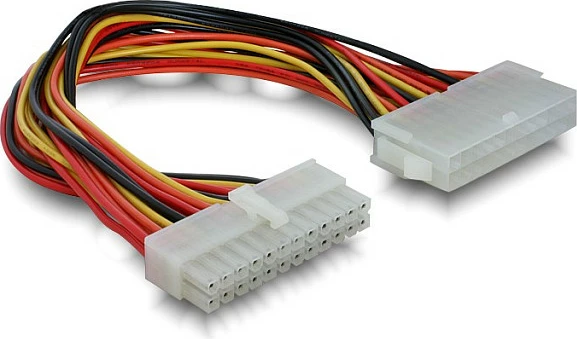 Kabllo zgjatëse ATX 24-pin DeLOCK 82989, 0.22 m, mashkull-në-femër, shumëngjyrëshe