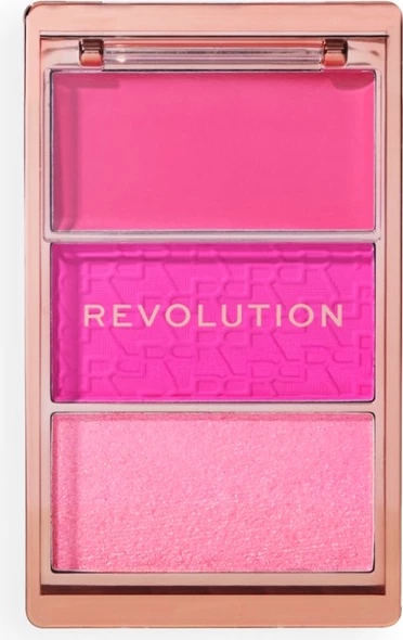 Revolution - Icon Blush Blush Palette - Hot Pink Flag