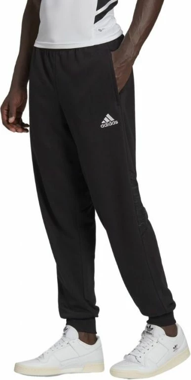 Pantallona sportive adidas për meshkuj, të zeza [Madhësia: S]