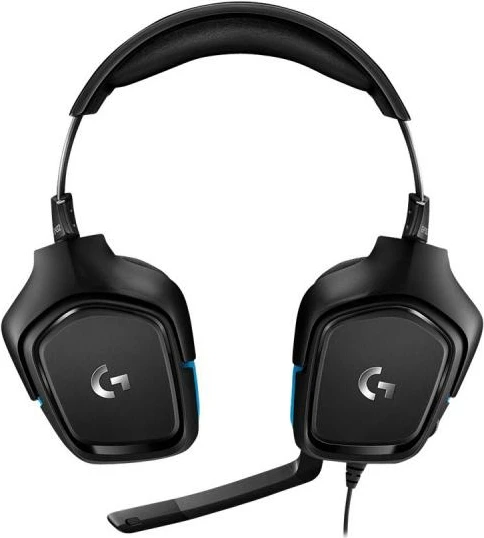 Headset lojrash, Logitech G432 (981-000770), DTS Headphone:X 7.1, drajvera 50 mm, USB + 3.5 mm, e zezë/blu