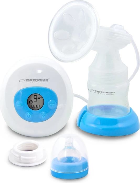 Pompë gjiri elektrike Esperanza ECM001B, 150 ml, e bardhë/e kaltër