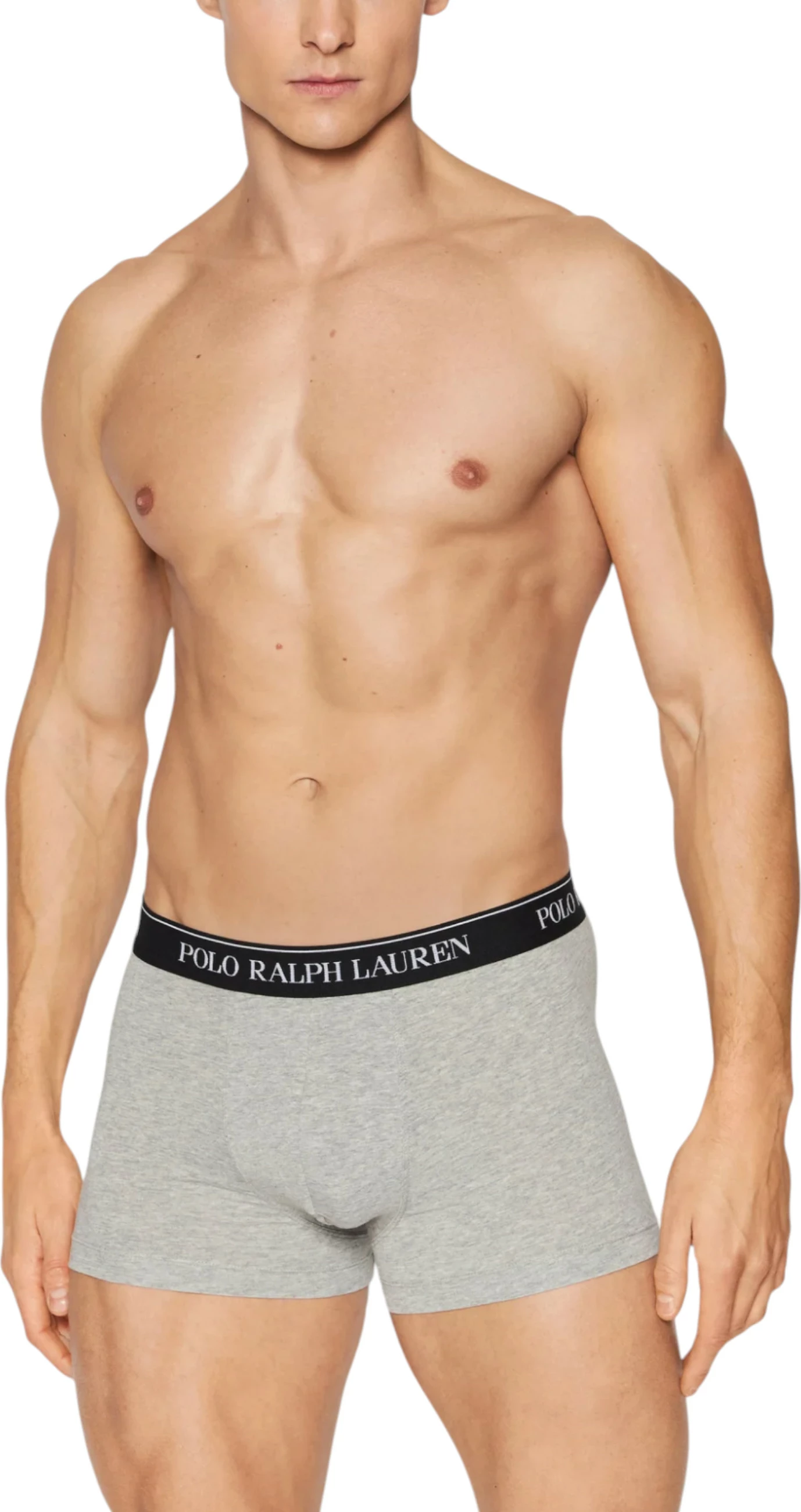 Set të brendshme për meshkuj Ralph Lauren Classic 3 Pack Trunk 714835885003, gri e çelët [Madhësia: M]
