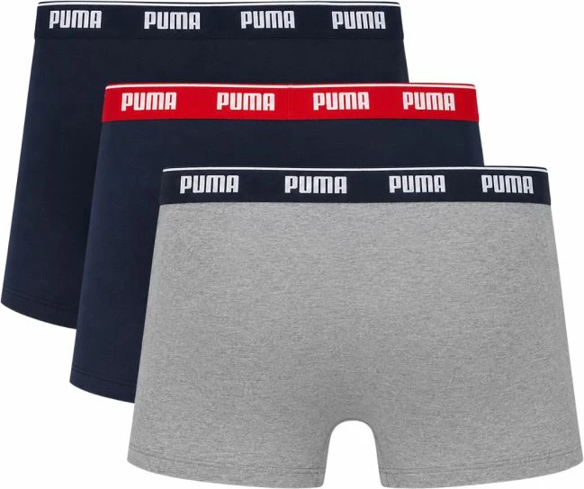 Të brendshme për meshkuj Puma 947130 05, set prej 3 copë, blu e hirtë [Madhësia: XL]