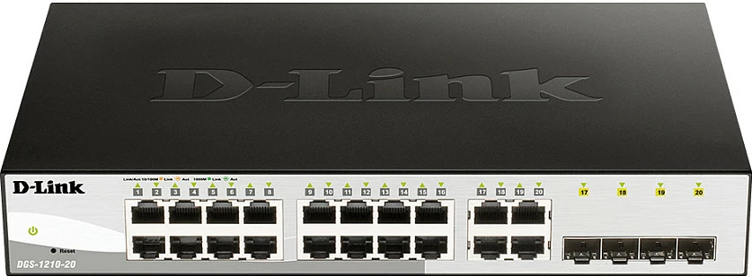 Switch D-Link DGS-1210-20, 20 porte, i zi