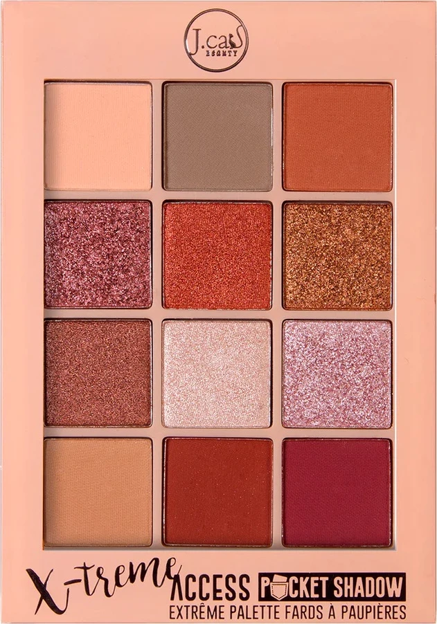 Paletë për sy J.Cat Beauty X-Treme Access Pocket Shadow 101 Red Carpet Premiere për femra, 10g