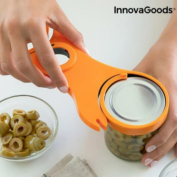 Hapëse multifunksionale InnovaGoods Kitchen Foodies 5-në-1, portokalli