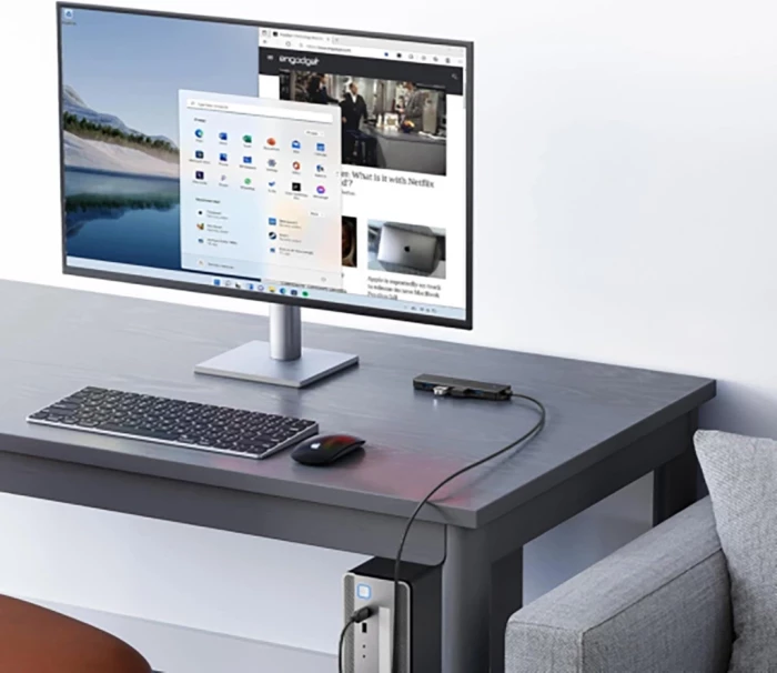 Hub USB UGREEN 35574, 4-port USB 3.0, kabllo 1 m, zi